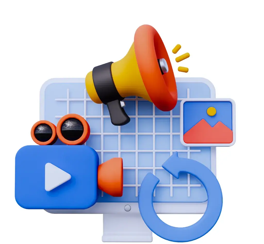 Digital marketing illustration